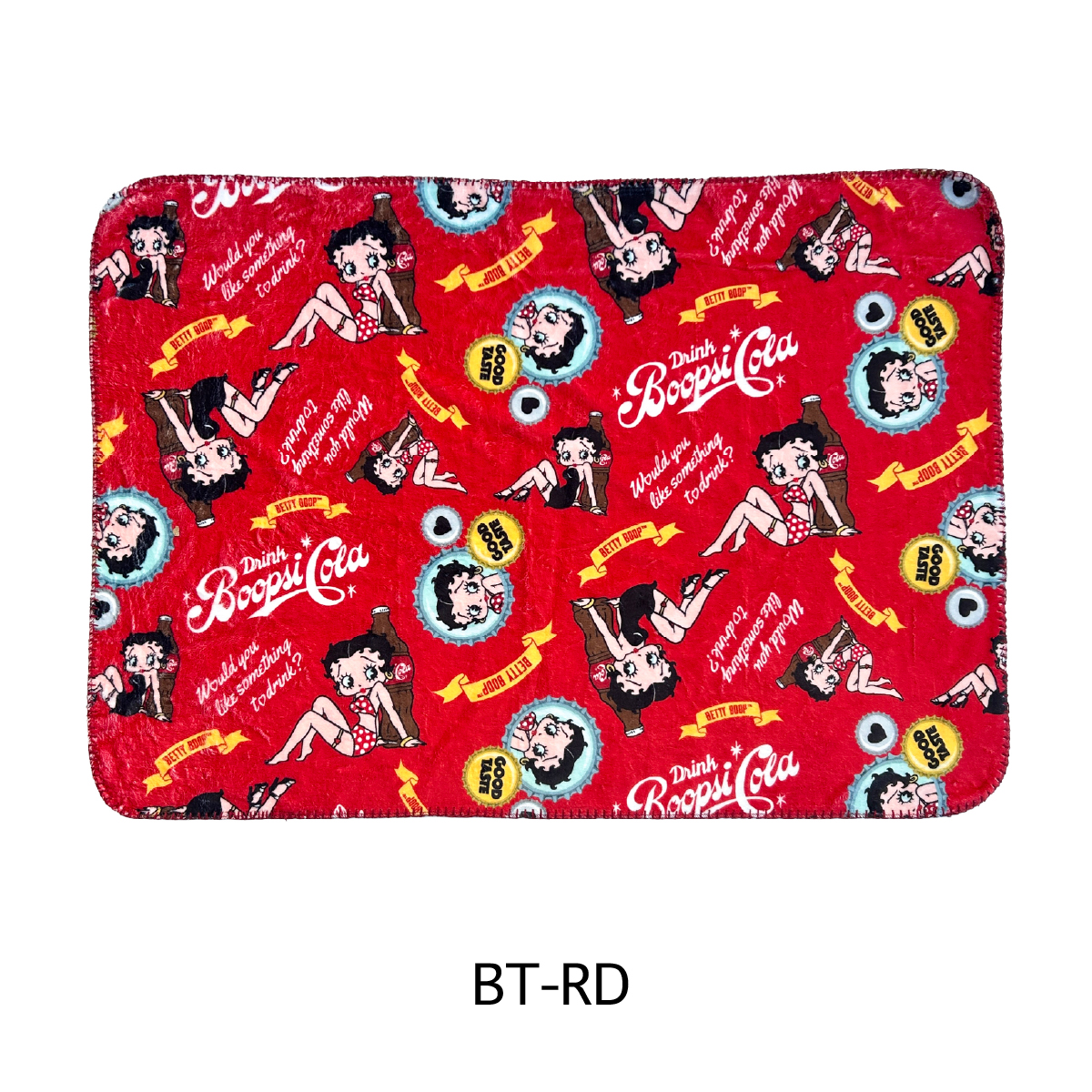 【ベティちゃんと一緒に暖か~い】BETTY BOOP FLEECE BLANKET 膝掛け フリースブランケット サイズ:H700×W1000mm