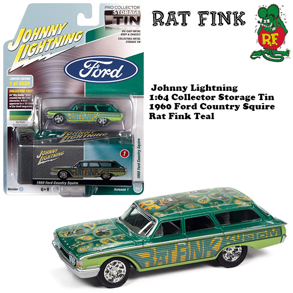 1:64 Rat Fink 1960 Ford Country Squire Green / Teal ラットフィンク ...