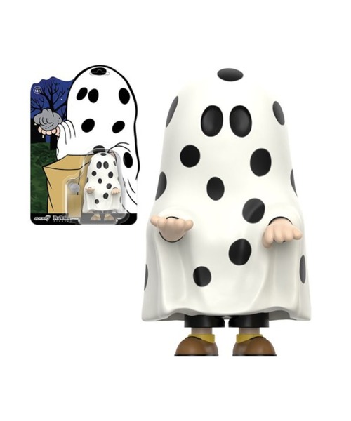 SUPER7 PEANTS【第5弾 part1】PN051-Peanuts ReAction Figures Charlie Brown Ghost Sheet