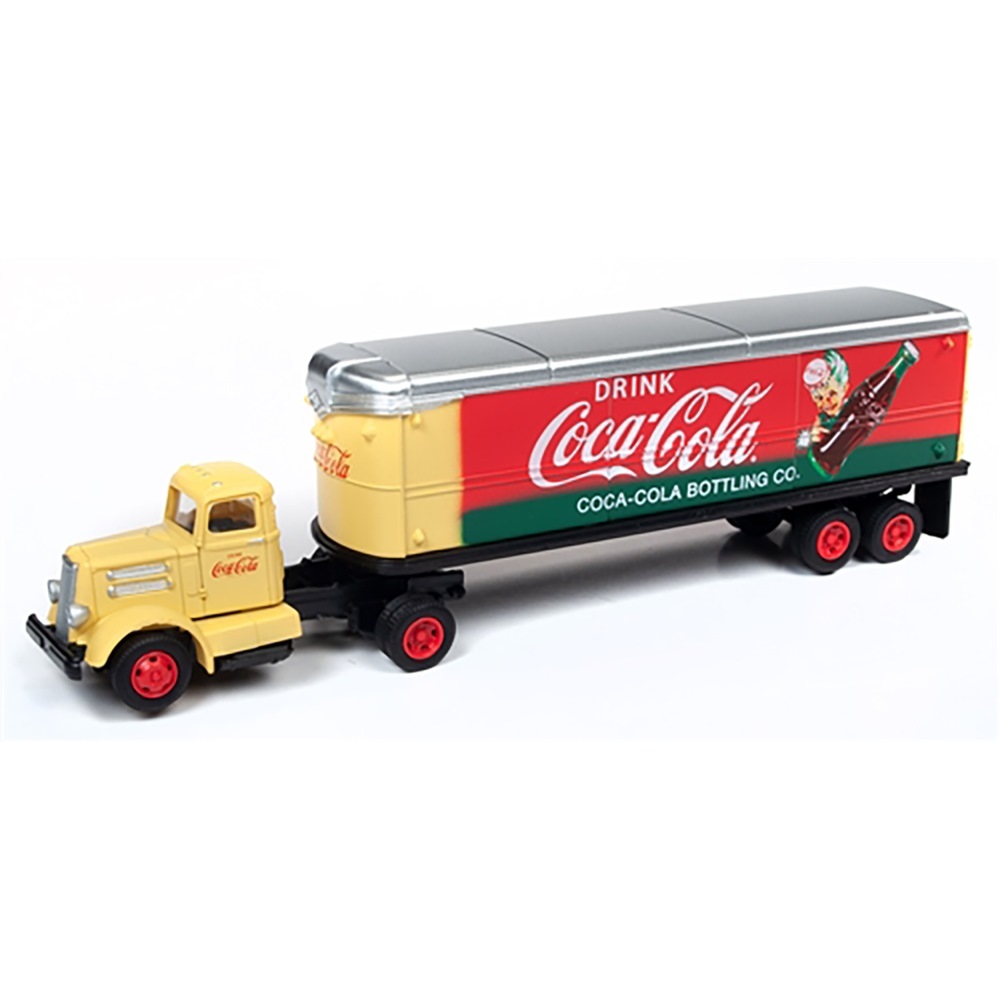 ホワイトWC22トラクター/トレーラーセット コカ・コーラ(レッド)