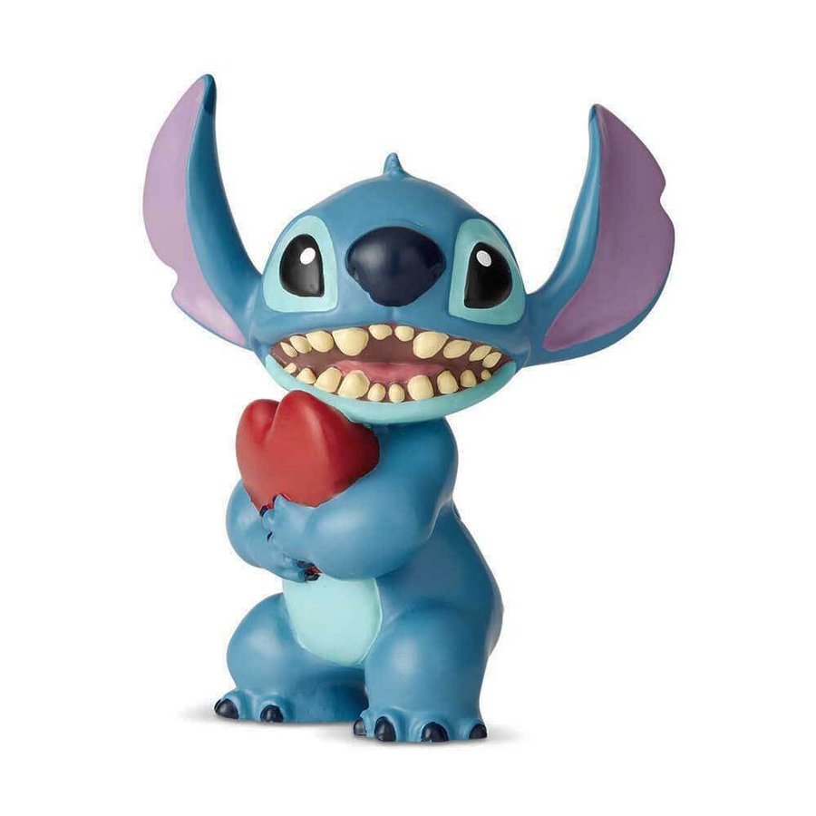 Disney Showcase スティッチ ミニ ウィズ ハート スティッチ笑顔ハートもち スティッチフィギュア スティッチコレクション クリスマスギフトスティッチ Toy S雑貨suzuya