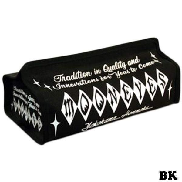 ティッシュケース卓上&掛け MOONEYESキャンバスティッシュカバー/BK