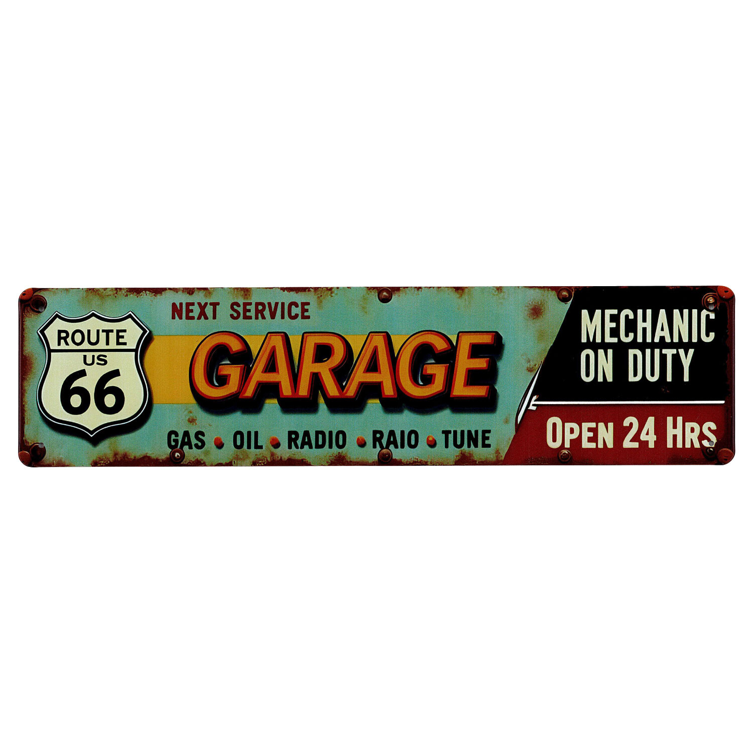 サインボード メタルサイン 横長 アメリカン雑貨 ガレージ ブリキ ティン ブリキ ティン 看板