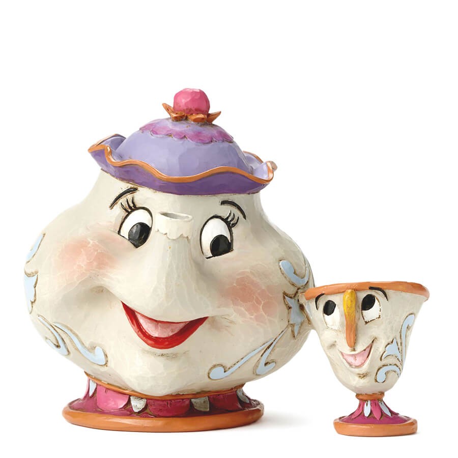 ディズニー美女と野獣 ポット婦人チップ Disney Traditions ポット夫人 チップ 置物 Toy S雑貨suzuya