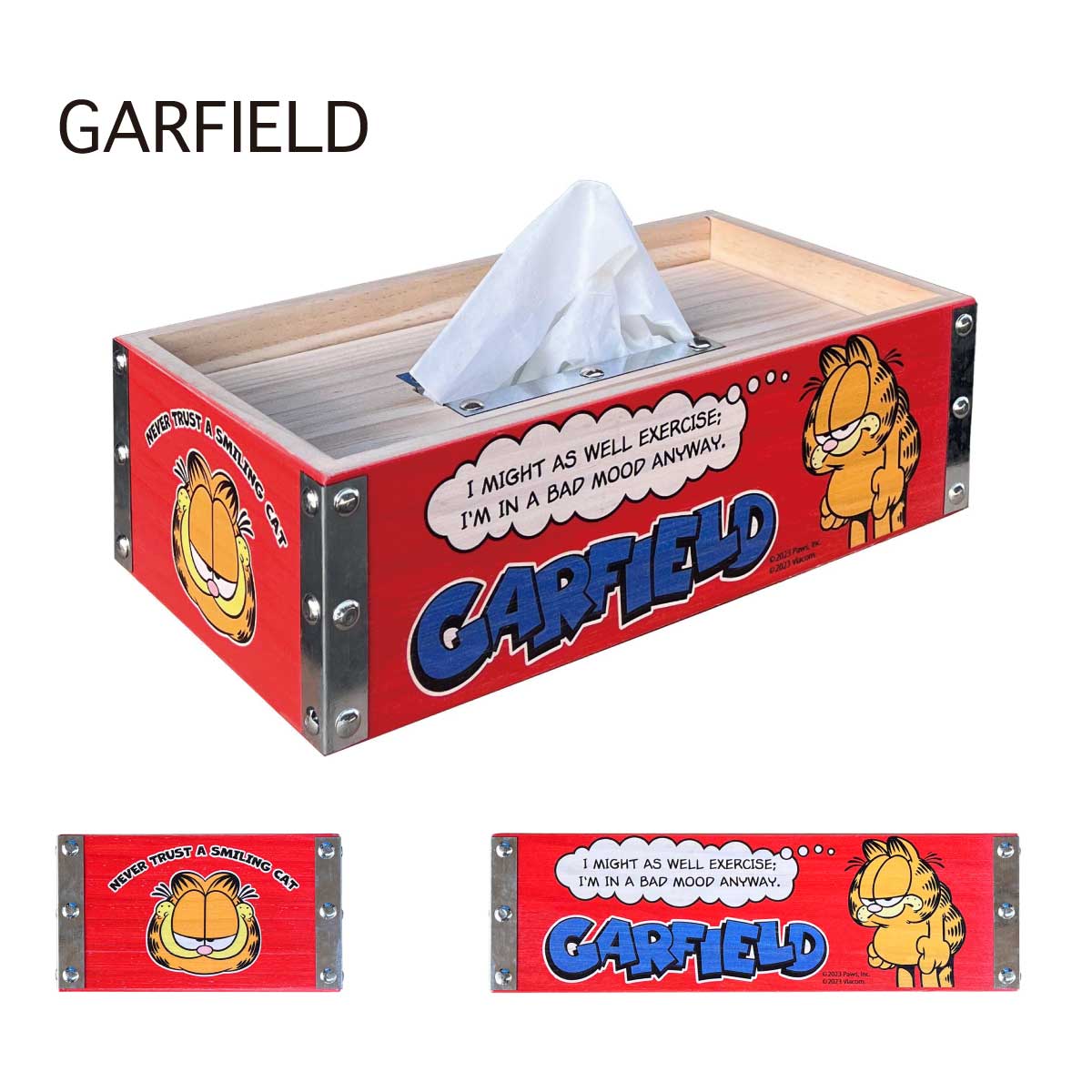 【インダストリアル】Wood Tissue Box 工具入れ プランター ウッドティシュボックス