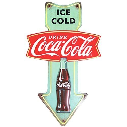 コカコーラ メタルサイン フィッシュテール&アロー 61cm CocaCola 