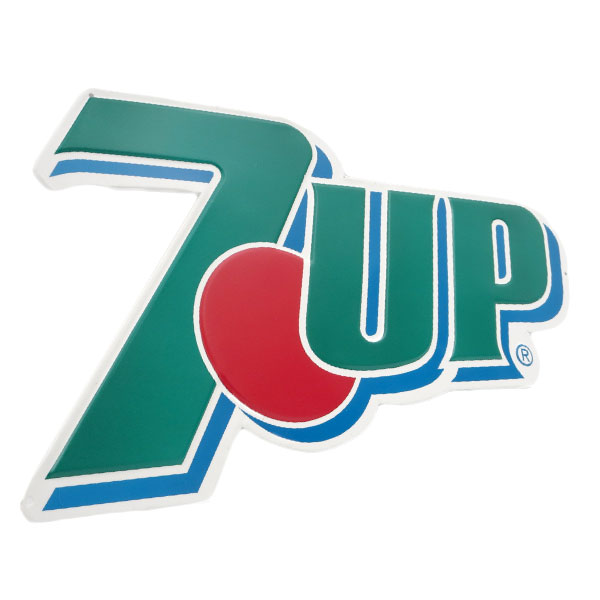 看板7UP ロゴ アメリカン エンボス メタルサイン 7UP LOGO セブン 