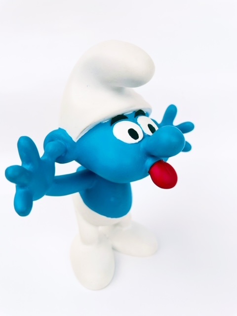 スマーフ/PLASTOY社製 スマーフスタチュー・ベロベロバーポーズ フィギュア ポリレジン製 SMURFS-