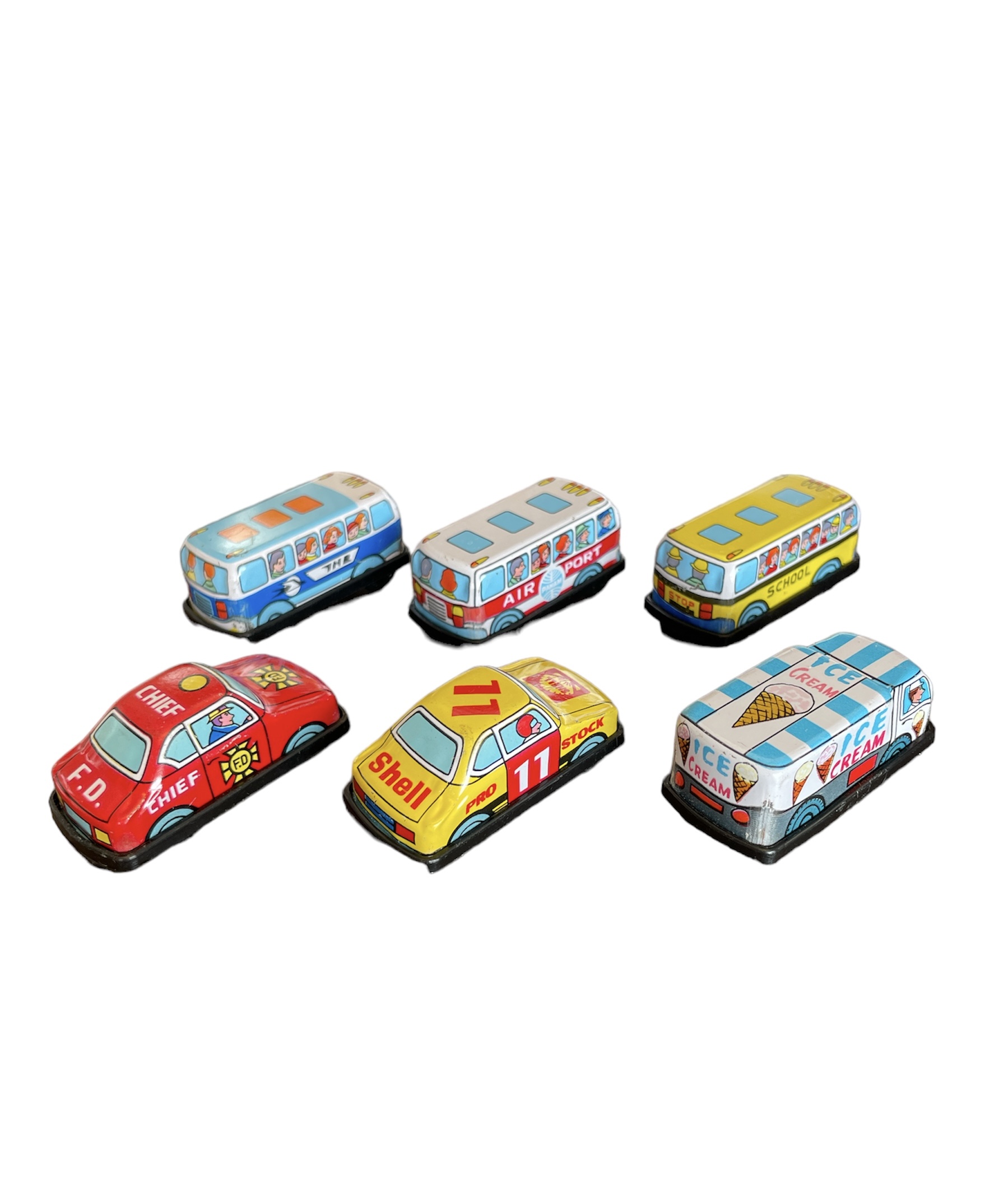ブリキカー6台セット 日本製 ミニカーセット 昭和レトロ | Toy's
