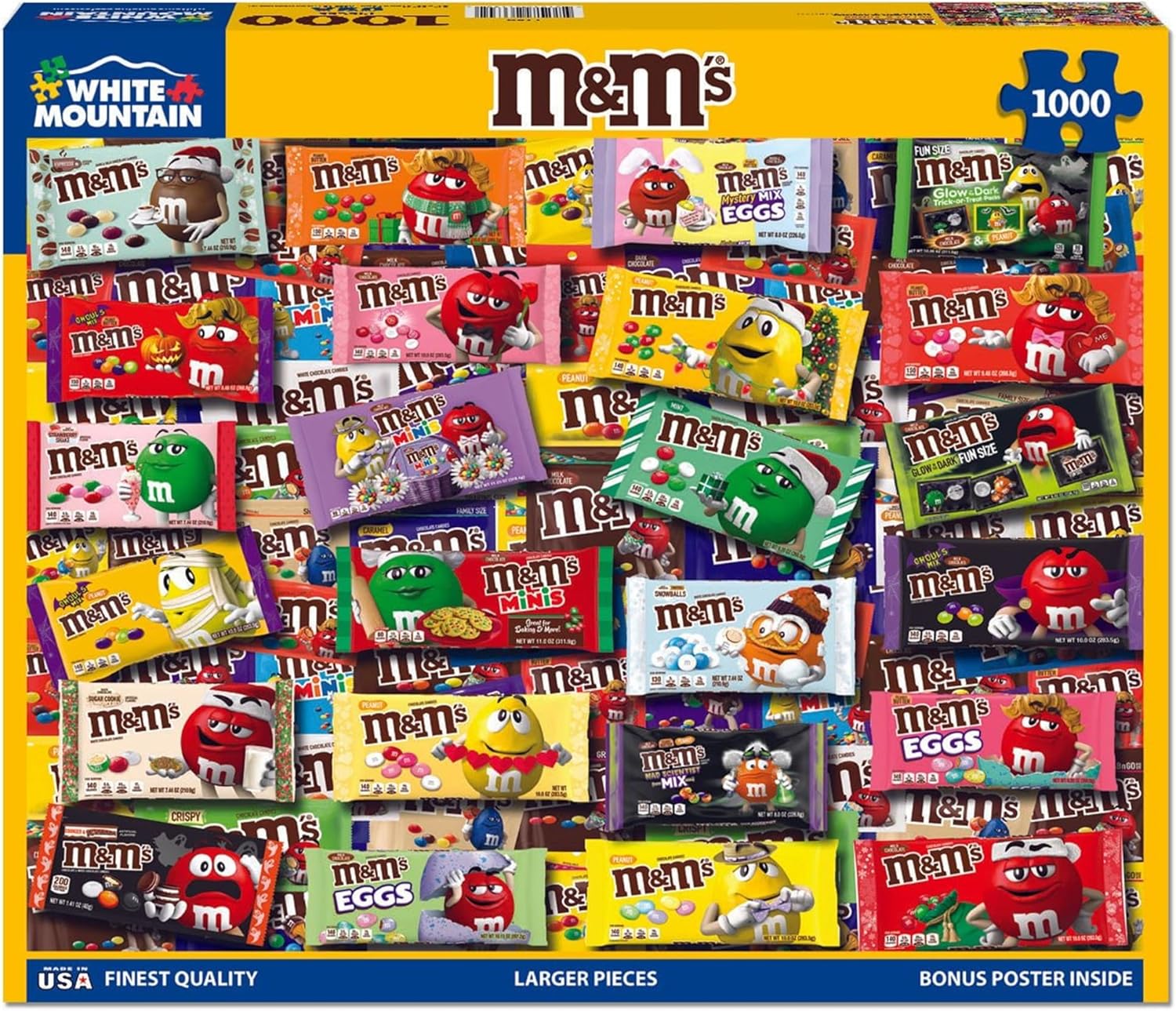 White Mountain Puzzles - M&M's - 1000ピース ジグソーパズル