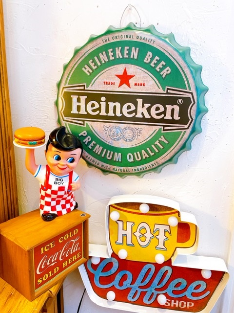 王冠型 ブリキ看板 ふた型 ハイネケン Heineken ウォールサイン アメリカン雑貨 ヴィンテージ 風看板インテリア 雑貨 35cm径 |  Toy's雑貨SUZUYA