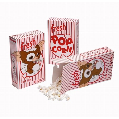 グレムリン　Gizmo Red & White Fresh Popcorn Boxes 5 x 8 約13×5×20cm　ポップコーンボックス