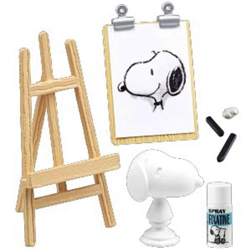 Snoopy アートスタジオ リーメント全8種大人買いセット Box購入特典背景ジオラマ付き スヌーピーミニチュア Toy S雑貨suzuya