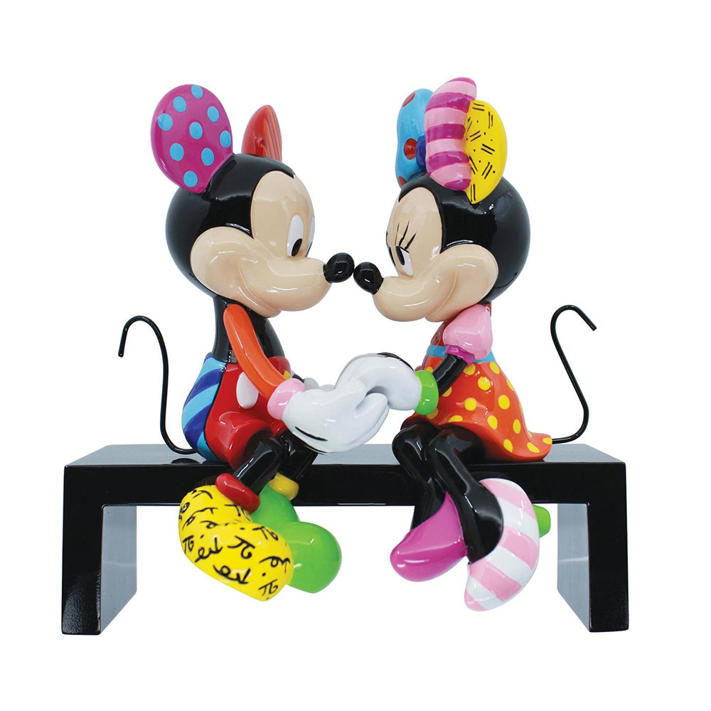 【Disney by Britto】ミッキー&ミニー ラブフィグ