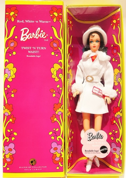 Red, White 'n Warm Barbie Doll -レッド、ホワイトアンドウォーム 復刻版ドール 人形  (K9142)11000体世界生産数 ゴールドラベル マテル 昭和レトロ人形 | Toy's雑貨SUZUYA