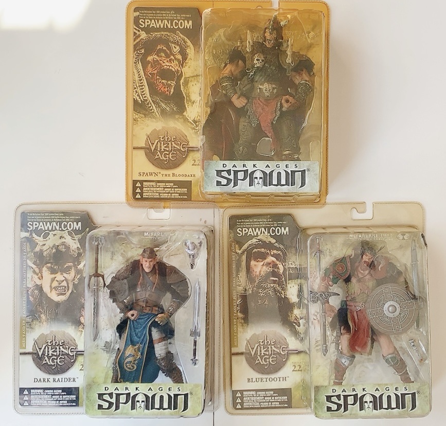 SPAWN DARK AGES　スポーンシリーズ22スポーンザブラッドアックス&ブルートゥース&ダークレイダー3点セット未開封品