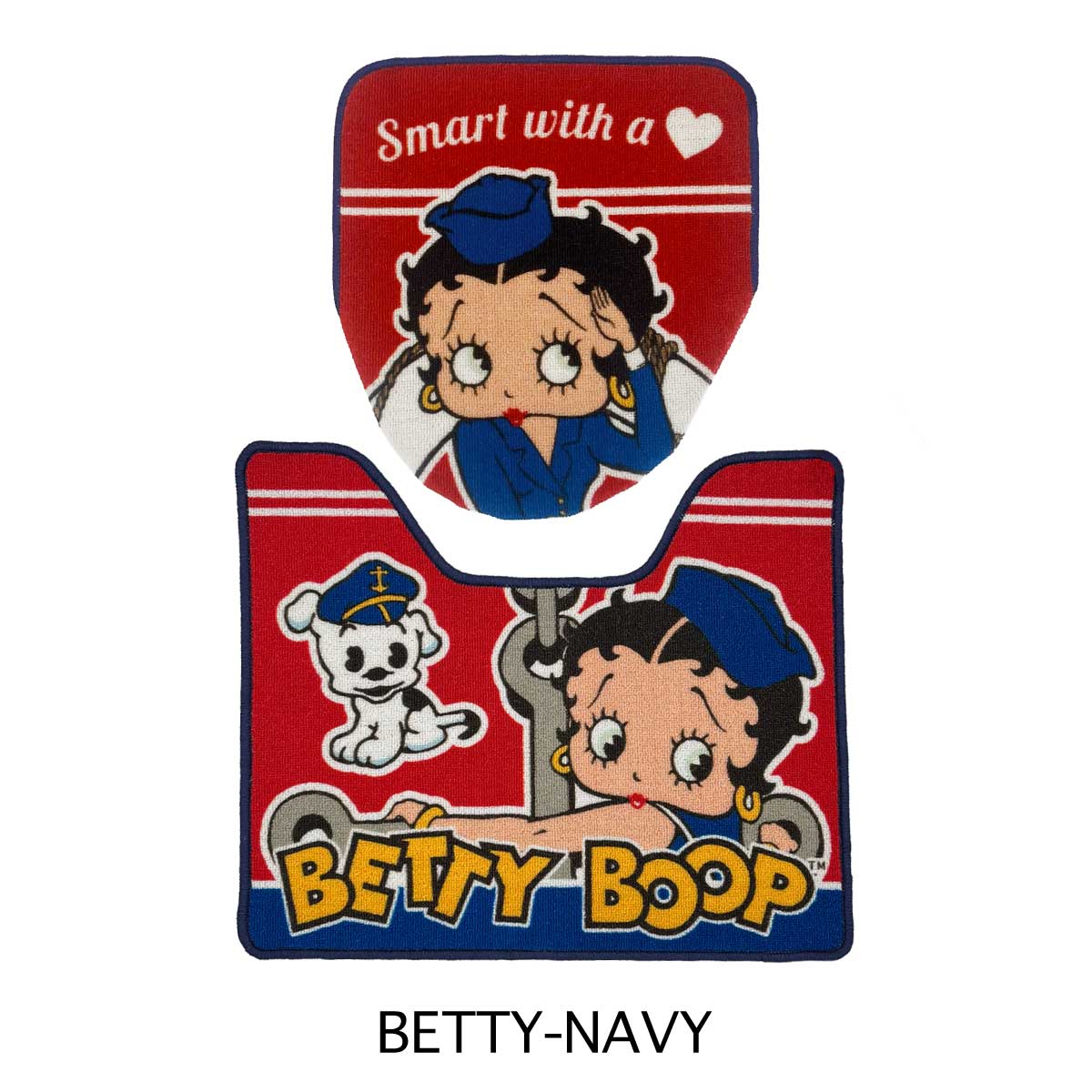 【AMERICAN STYLE】【来客が思わず二度見!?】TOILET MAT & LID COVER トイレマット&蓋カバー BETTYBOOP