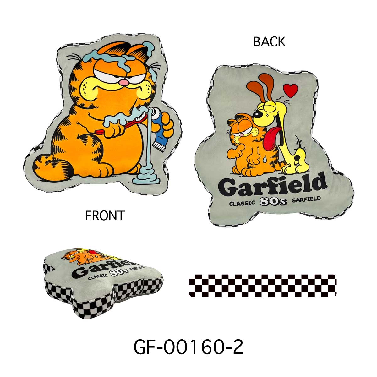 【お部屋をアメリカンに】【ユーモアたっぷり♪】GARFIELD DIECUT CUSHION ダイカットクッション GF-00160-2