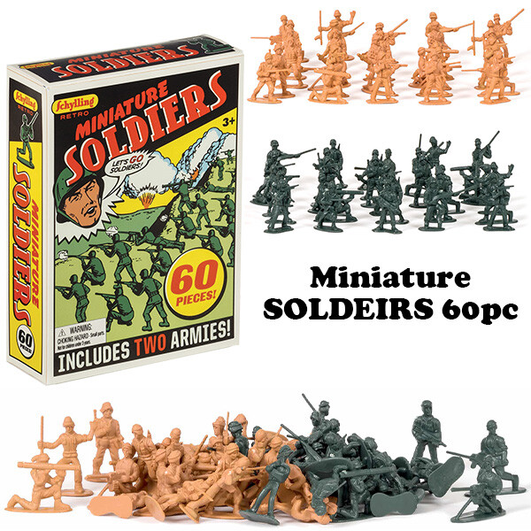 レトロ ミニチュア ソルジャー 60pcs
