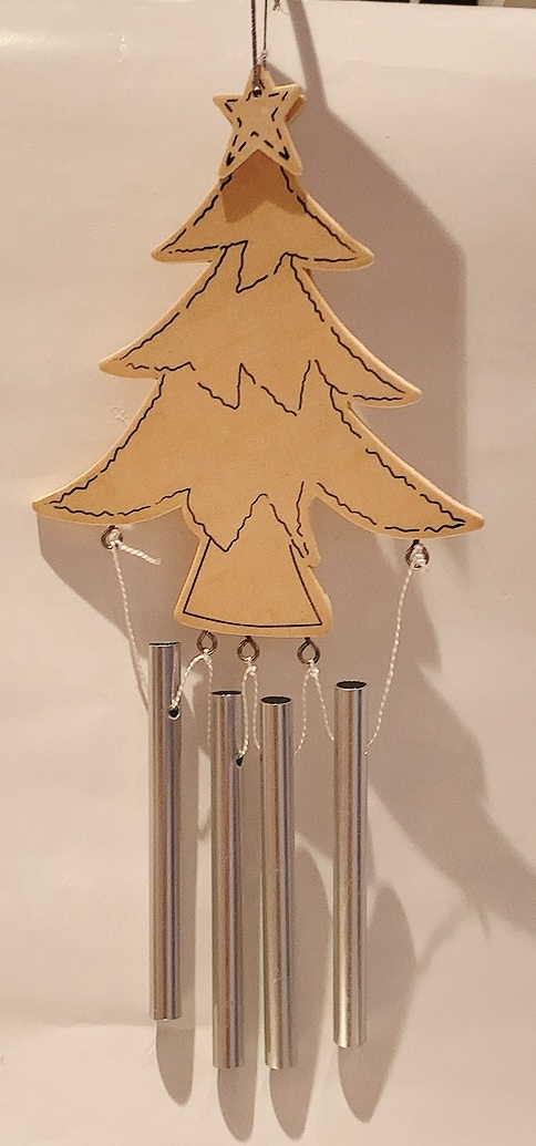 ツリーウィンドチャイム 風鈴 木製ペンダント クリスマスアイテム