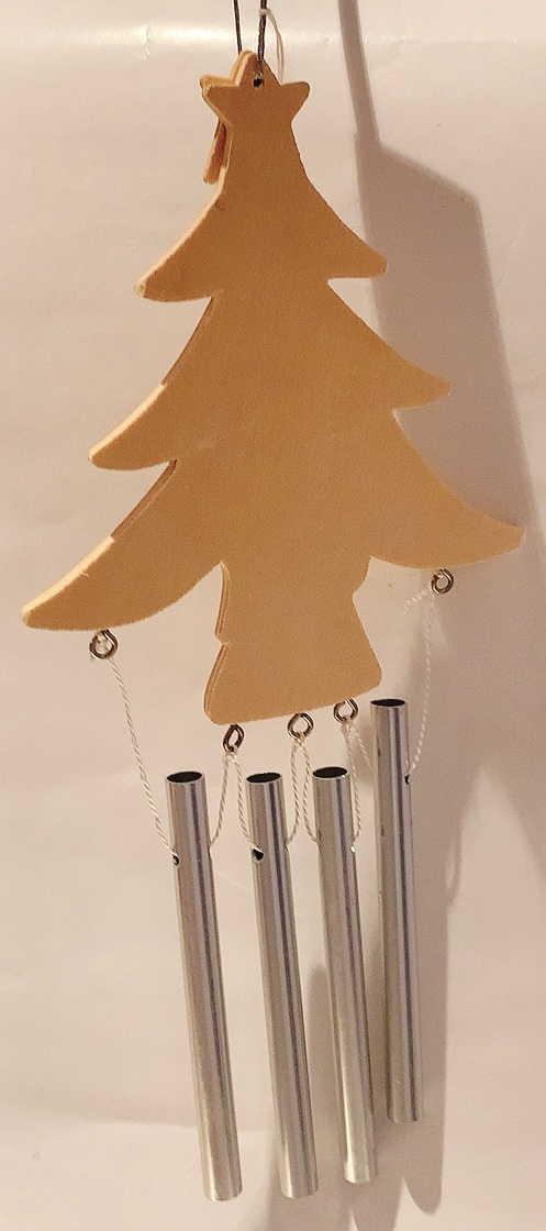 ツリーウィンドチャイム 風鈴 木製ペンダント クリスマス