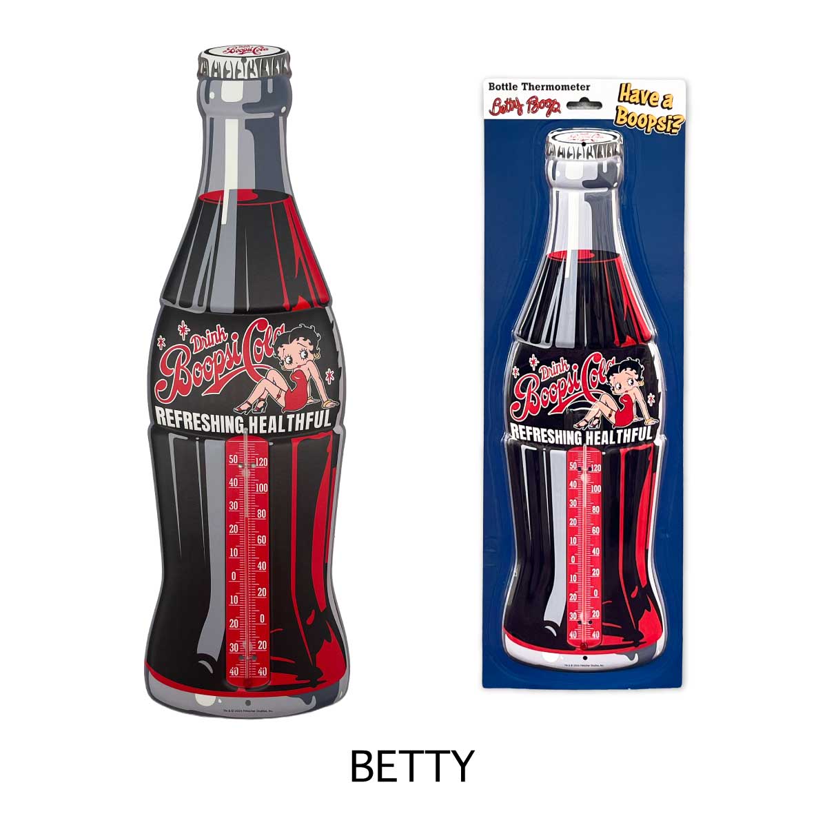 【見て楽しい、使って便利!】【ポップに測ろう◎】BOTTLE THERMOMETER BETTY BOOP ボトルサーモメーター 温度計