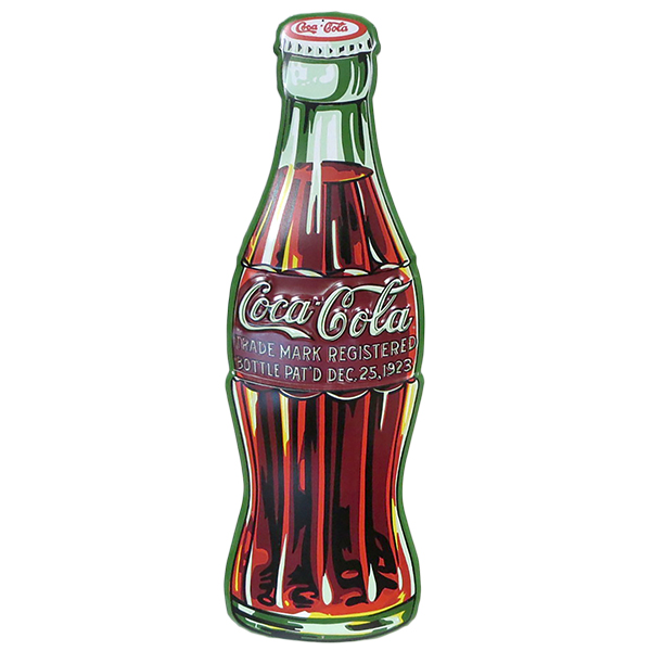 ダイカット エンボス メタルサイン COKE BOTTLE 1923 コカコーラ