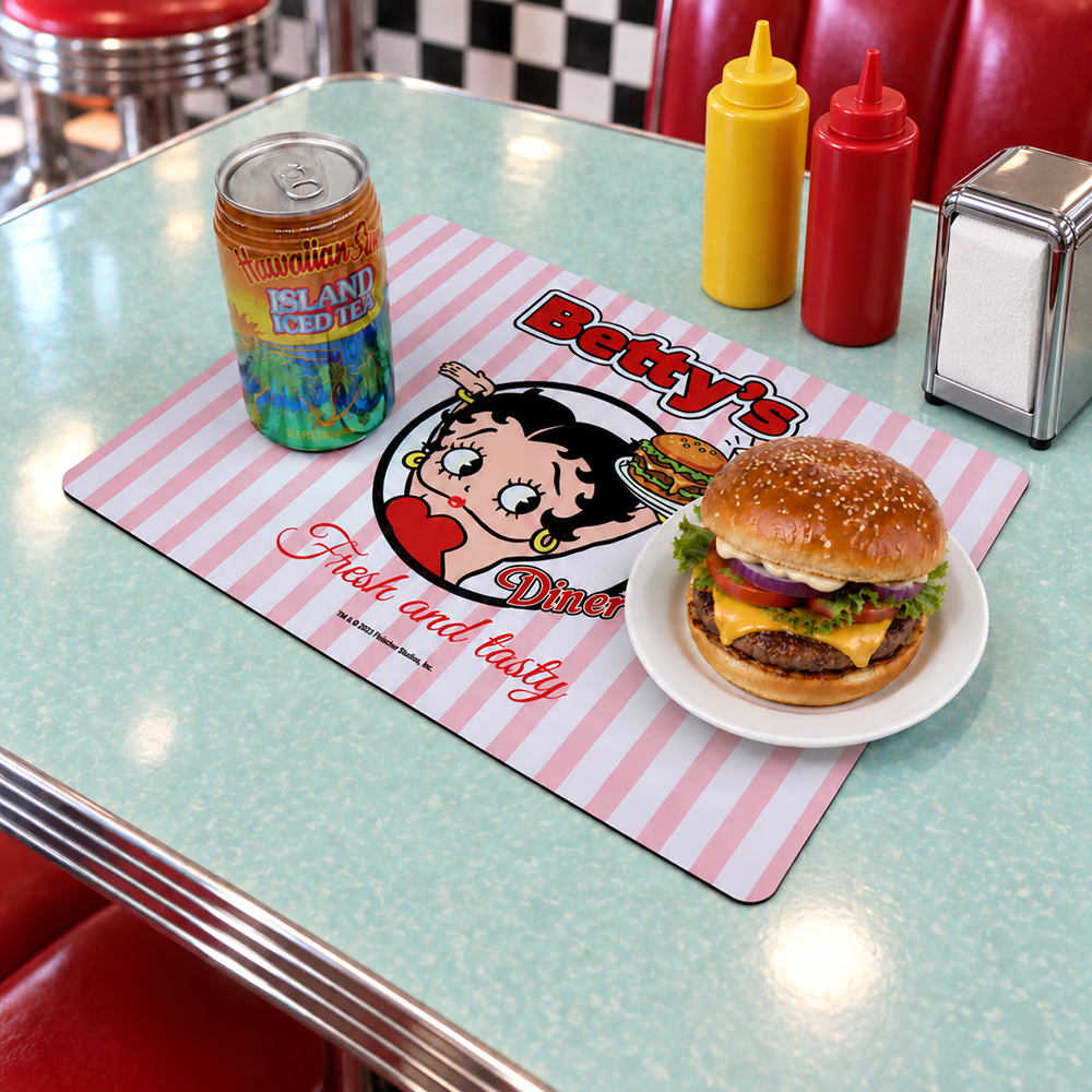 ベティー ブープ(Betty Boop)ダイナー マット Betty Boop Fresh and tasty