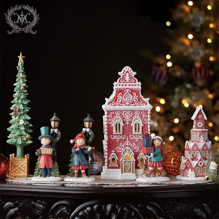 レジントピアリーツリー クリスマスツリー置物 幅8×奥行9×高さ38cm HARMONIER | Toy's雑貨SUZUYA