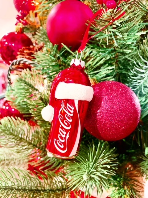 コカ・コーラオーナメント サンタ帽子ONコーラ缶 クリスマス ...