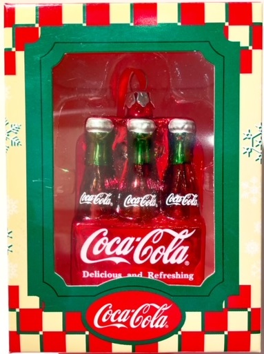 Coca-Cola ハンドベル型　クリスマスオーナメント　3色18個セット